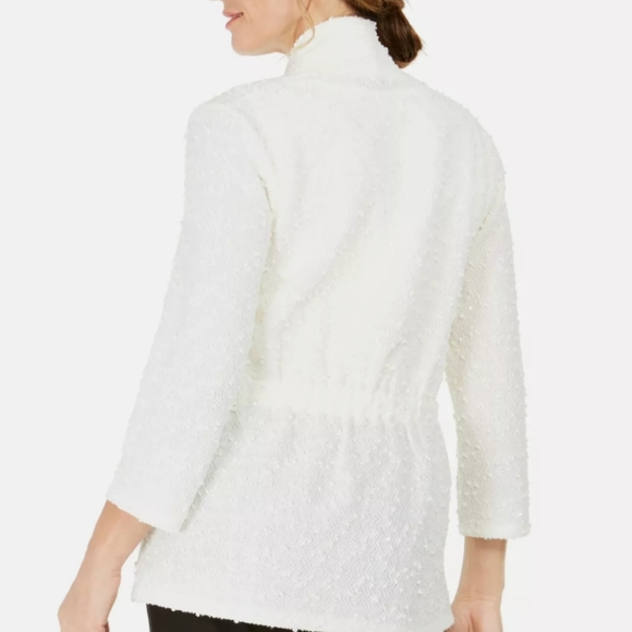 Kasper Petite Large Textured Sequined Jacket - Picture 2 of 3